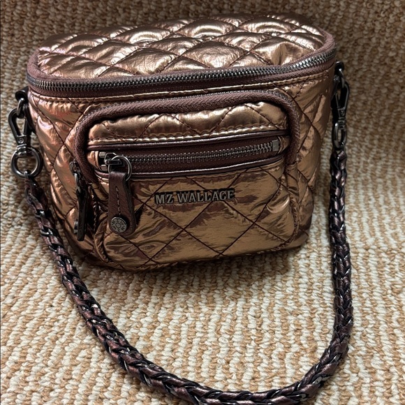 MZ Wallace Handbags - MZ Wallace Micro Crosby Copper Crossbody Bag